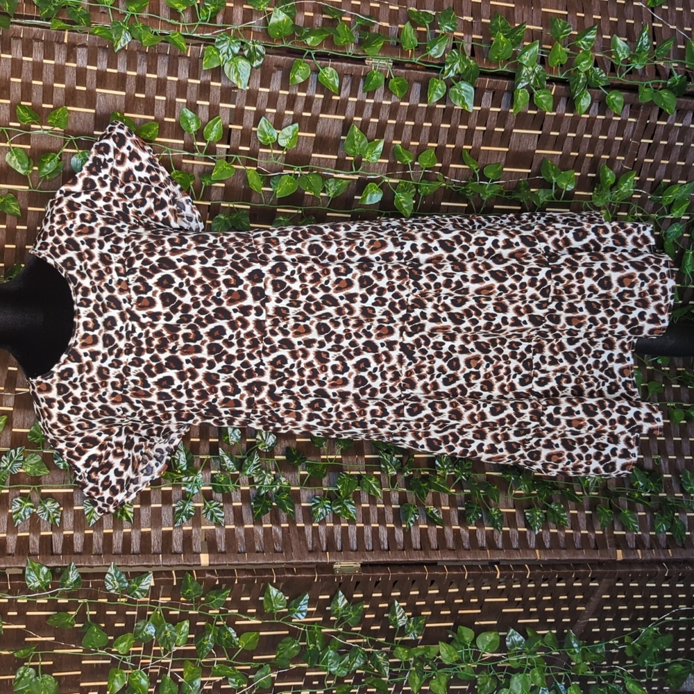 Kirundo Cheetah Print Ruffle Tiered Dress
